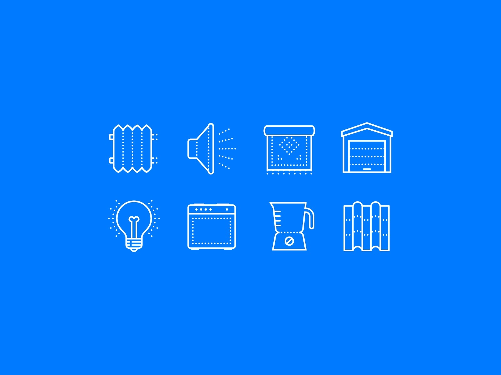 Dotted icon style showcase